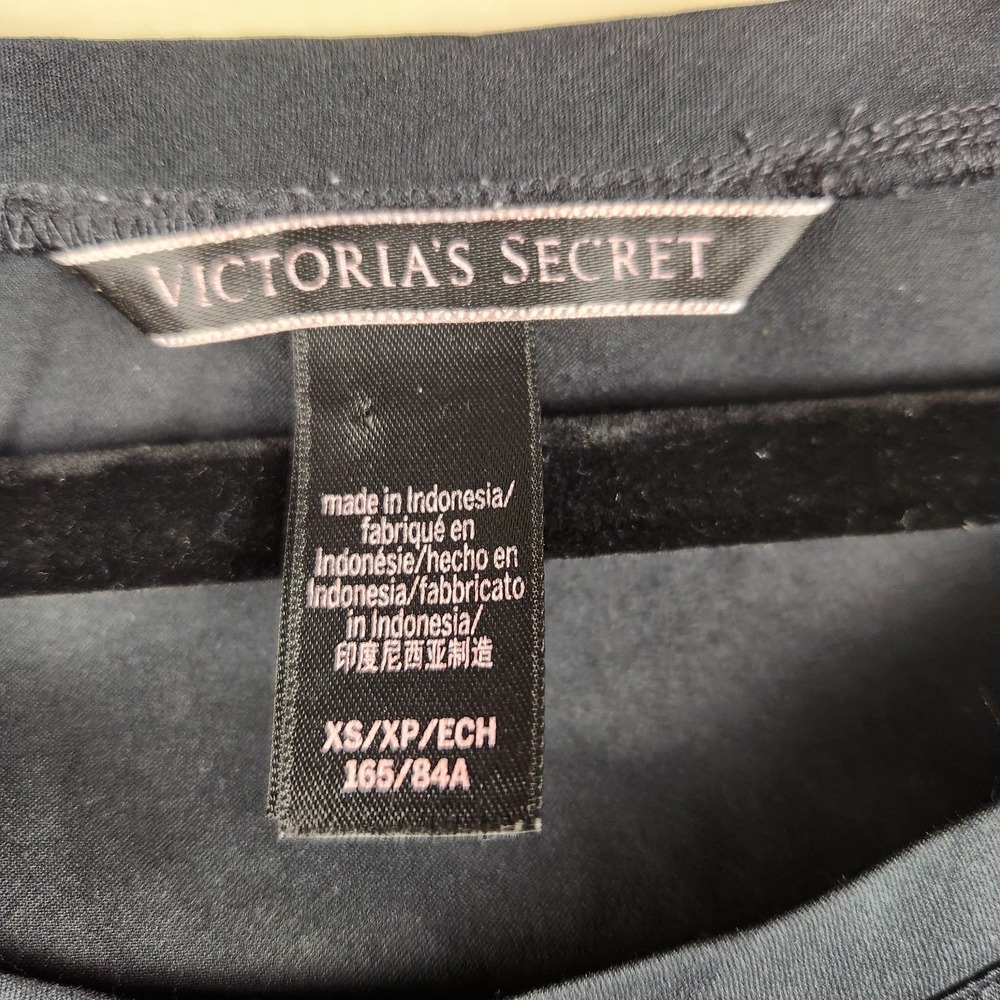 Victorias Secret Sleep Shirt Womens Size XS‎ Black - Picture 3 of 6